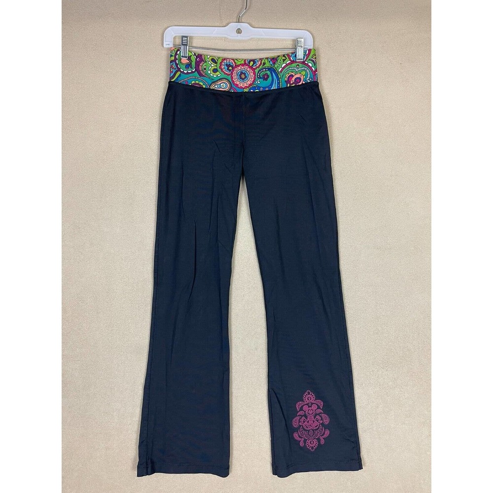Disney Parks Pants Adult Small Black Color Waistband Straight Leg Womens